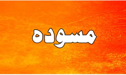 مسودہ کسے کہتے ہیں…؟