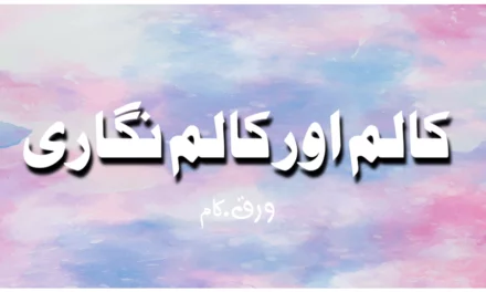 کالم اور کالم نگاری
