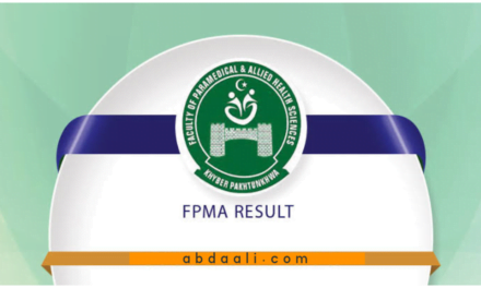 فیکلٹی آف پشاور رزلٹ 2022ء