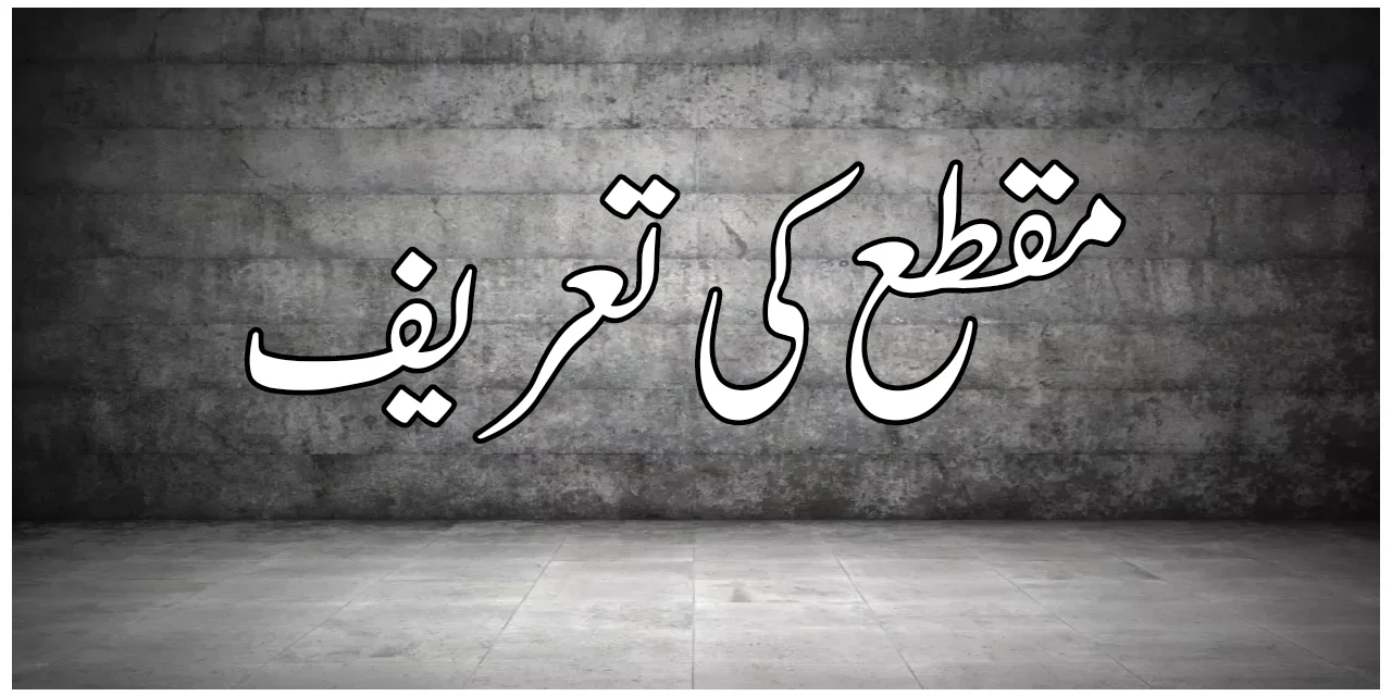 مقطع کی تعریف