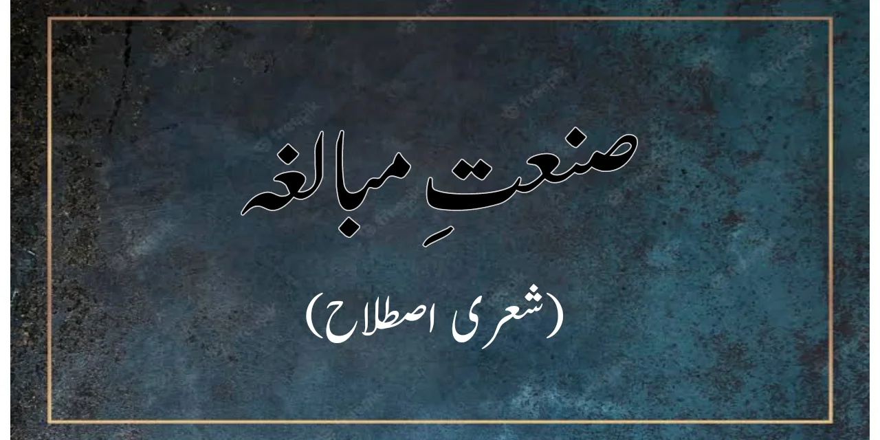صنعتِ مبالغہ (شعری اصطلاح)