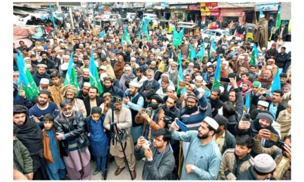 سوات، تحصیلِ مٹہ میں آٹا بحران اور مہنگائی کے خلاف جماعتِ اسلامی کا احتجاجی مظاہرہ