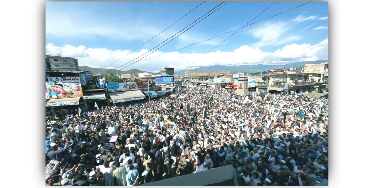 سوات، تحصیلِ مٹہ میں دہشت گردی اور بد امنی کے خلاف احتجاجی مظاہرہ