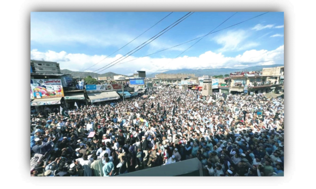 سوات، تحصیلِ مٹہ میں دہشت گردی اور بد امنی کے خلاف احتجاجی مظاہرہ