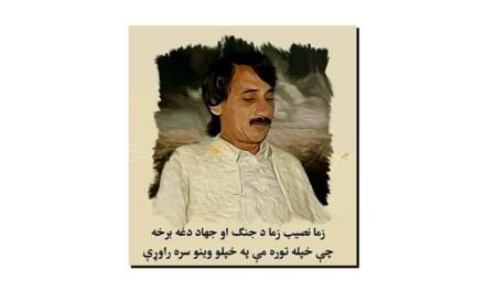 ڈاکٹر صاحب شاہ صابرؔ، پشتو زبان و ادب کے اُفق کا چمکتا ہوا ستارہ