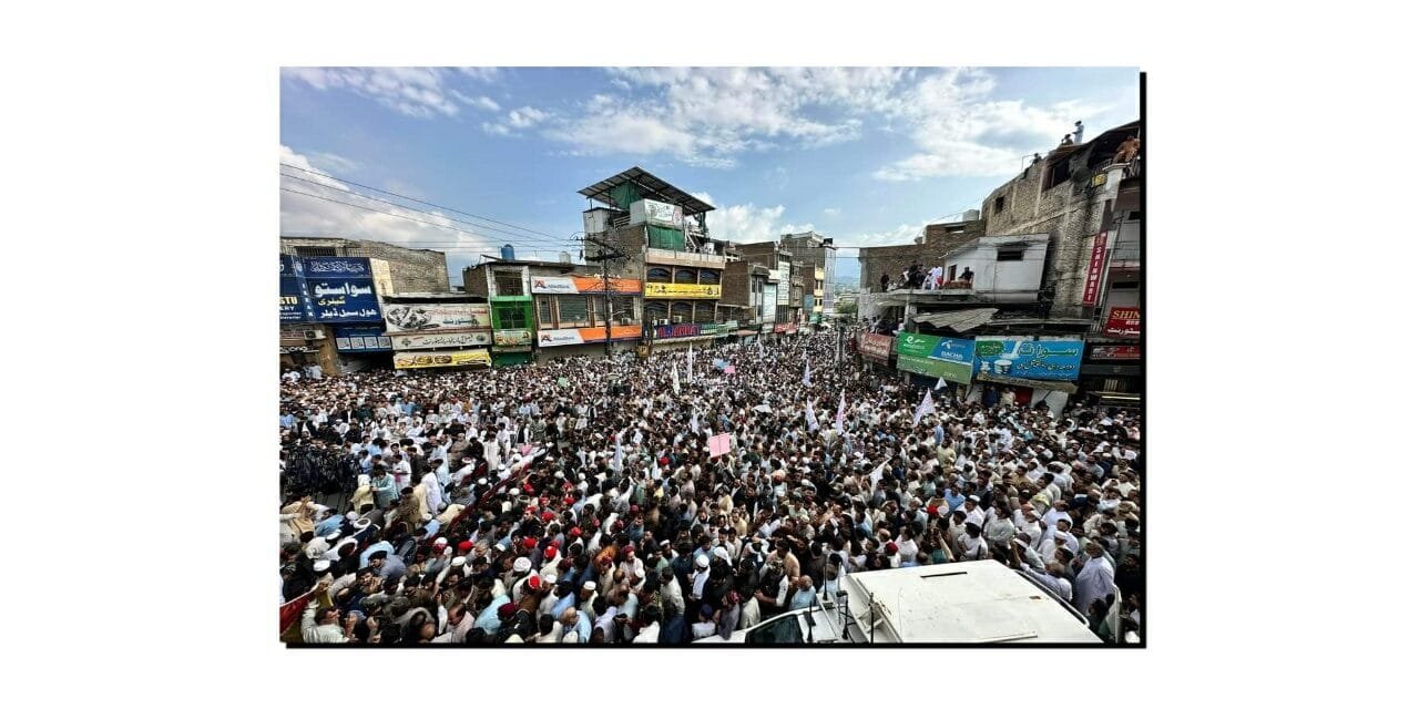 سوات میں دہشت گردی اور بد امنی کے خلاف احتجاجی مظاہرہ، ہزاروں افراد کی شرکت