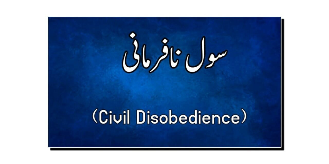 سول نافرمانی کی تحریک کیا ہوتی ہے…؟