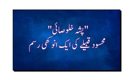 پشہ خلوصائی، محسود قبیلے کی ایک انوکھی رسم جس کے بنا دولہا سسرال میں قدم نہیں رکھ سکتا