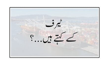 ٹیرف کسے کہتے ہیں…؟