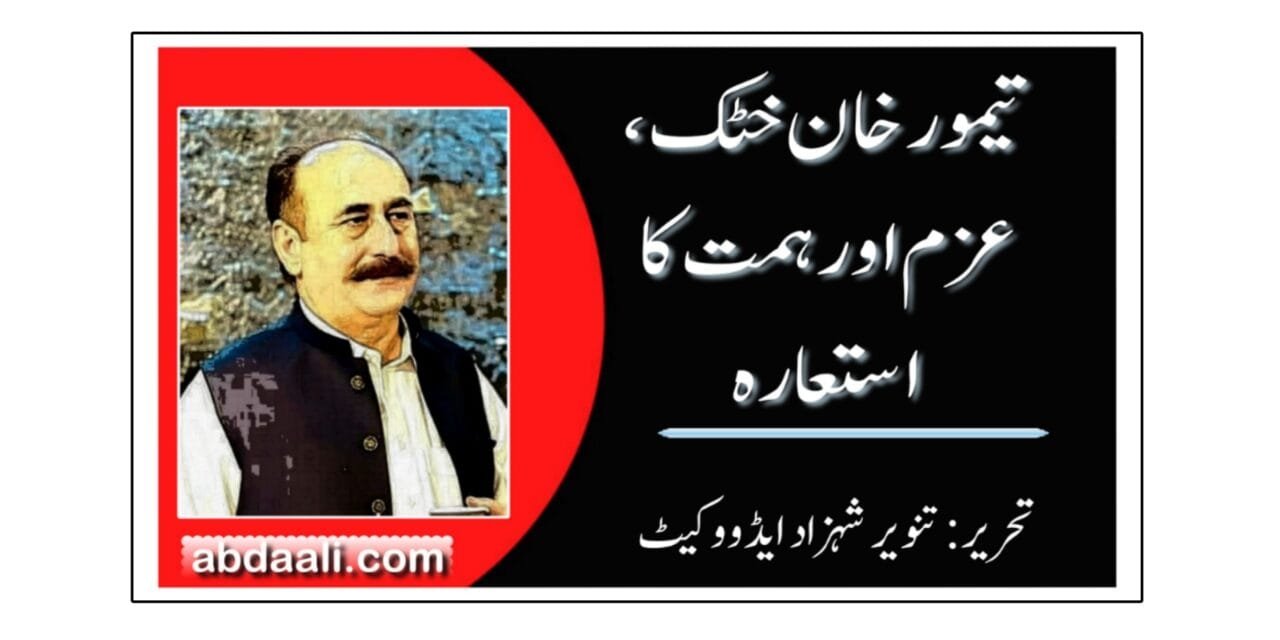 تیمور خان خٹک، عزم اور ہمت کا استعارہ