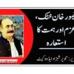 تیمور خان خٹک، عزم اور ہمت کا استعارہ