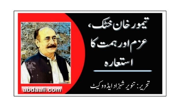 تیمور خان خٹک، عزم اور ہمت کا استعارہ