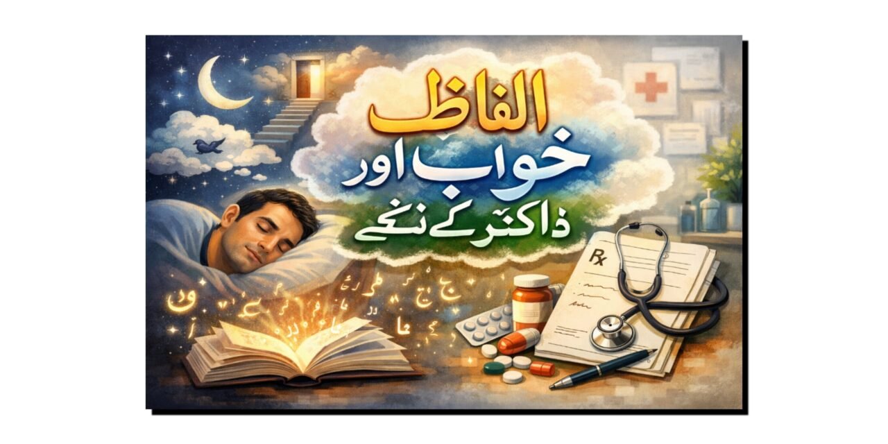 الفاظ، خواب اور ڈاکٹر کے نسخے